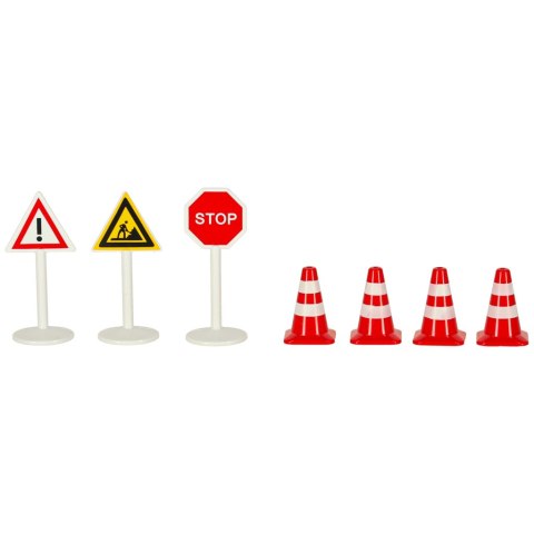 Kolejka tor samochodowy pociąg plac budowy 55 elementów Kolejka tor samochodowy pociąg plac budowy 55 elementów