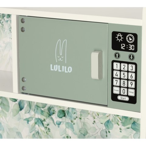 Drewniana kuchnia dla dzieci MDF LULILO SALIKO z ekspresem i akcesoriami 85 cm Drewniana kuchnia dla dzieci MDF LULILO SALIKO z ekspresem i akcesoriami 85 cm