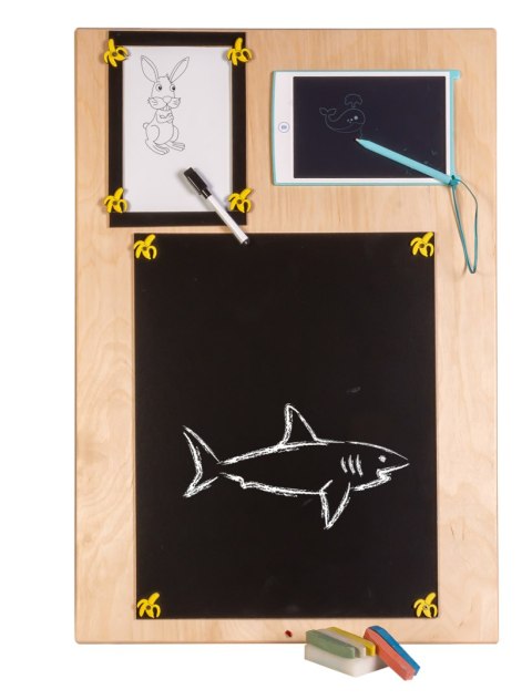 Drewniana tablica manipulacyjna dwustronna – zoo 50 x 75 cm