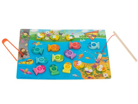 Gra drewniana Łowienie rybek i pszczółek Montessori 🐠🐝