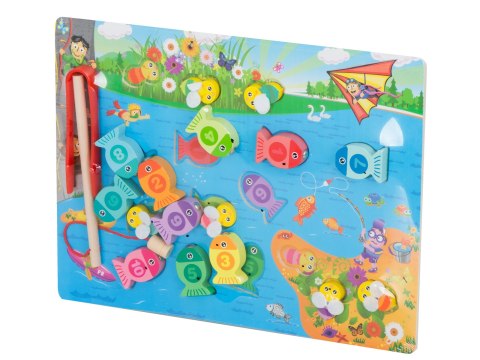 Gra drewniana Łowienie rybek i pszczółek Montessori 🐠🐝