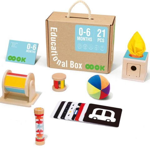 Drewniany edukacyjny box Montessori 6w1 – sensoryczna walizka dla niemowląt Drewniany edukacyjny box Montessori 6w1 – sensoryczna walizka dla niemowląt