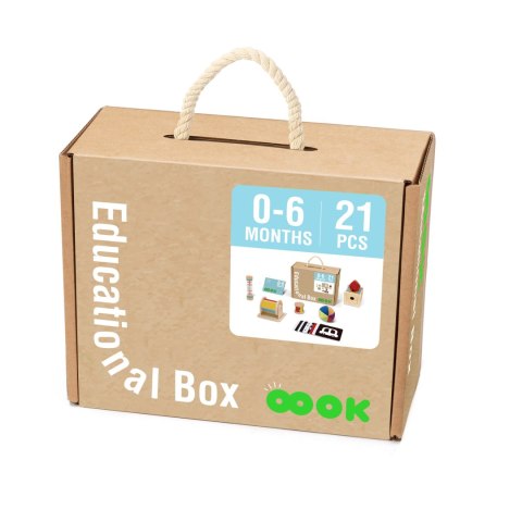 Drewniany edukacyjny box Montessori 6w1 – sensoryczna walizka dla niemowląt Drewniany edukacyjny box Montessori 6w1 – sensoryczna walizka dla niemowląt