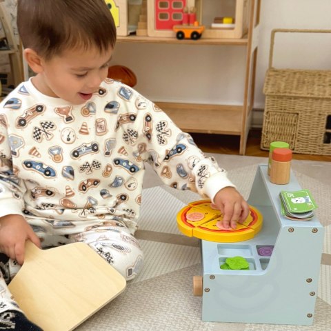 Drewniany piec do pizzy – zestaw do zabawy, 41 el.