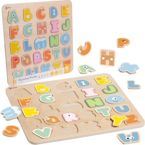Drewniane puzzle Montessori – nauka alfabetu i słów, 27 el. Drewniane puzzle Montessori – nauka alfabetu i słów, 27 el.