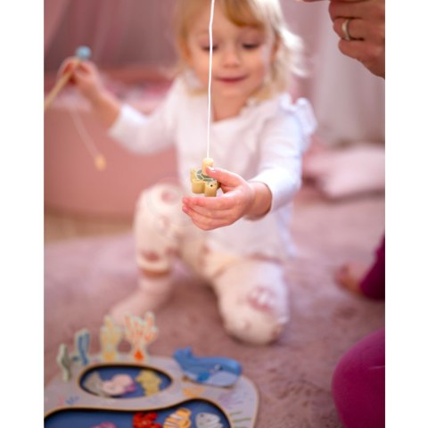 Drewniana gra zręcznościowa „Złowić rybkę” – układanka Montessori