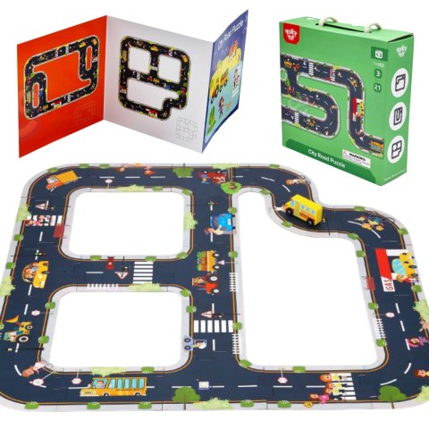 Droga puzzle dla dzieci – autostrada, makieta miasta 21 el. FSC Droga puzzle dla dzieci – autostrada, makieta miasta 21 el. FSC