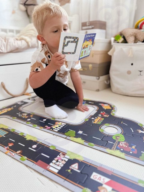 Droga puzzle dla dzieci – autostrada, makieta miasta 21 el. FSC Droga puzzle dla dzieci – autostrada, makieta miasta 21 el. FSC