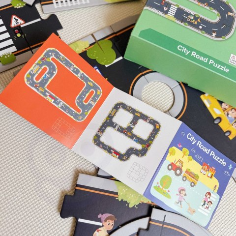 Droga puzzle dla dzieci – autostrada, makieta miasta 21 el. FSC Droga puzzle dla dzieci – autostrada, makieta miasta 21 el. FSC