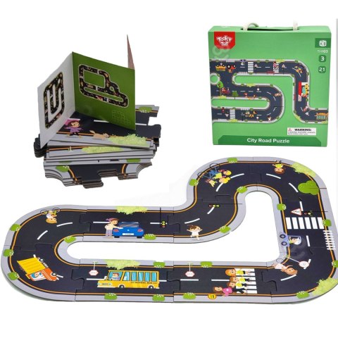 Droga puzzle dla dzieci – autostrada, makieta miasta 21 el. FSC Droga puzzle dla dzieci – autostrada, makieta miasta 21 el. FSC