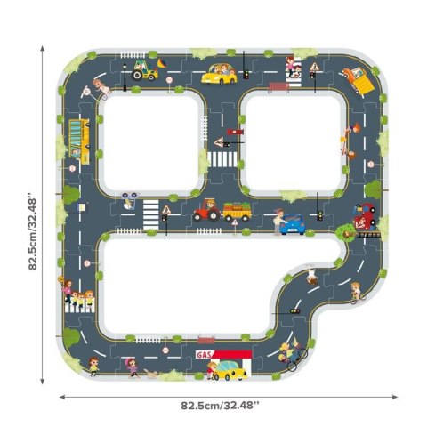 Droga puzzle dla dzieci – autostrada, makieta miasta 21 el. FSC Droga puzzle dla dzieci – autostrada, makieta miasta 21 el. FSC