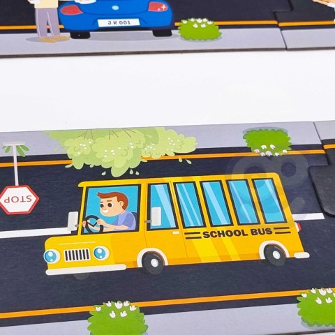 Droga puzzle dla dzieci – autostrada, makieta miasta 21 el. FSC Droga puzzle dla dzieci – autostrada, makieta miasta 21 el. FSC