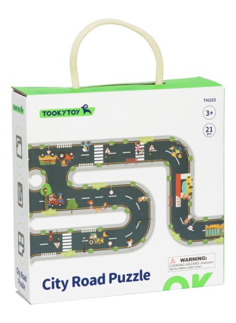 Droga puzzle dla dzieci – autostrada, makieta miasta 21 el. FSC Droga puzzle dla dzieci – autostrada, makieta miasta 21 el. FSC