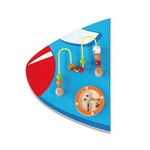 Drewniana tablica sensoryczno-manipulacyjna samolot XL – montaż na ścianę, Montessori, certyfikat FSC Drewniana tablica sensoryczno-manipulacyjna samolot XL – montaż na ścianę, Montessori, certyfikat FSC