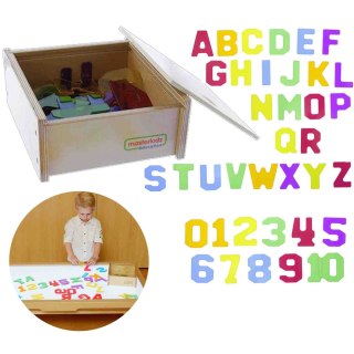 Przezroczyste cyfry i litery – 38 szt. Montessori Masterkidz
