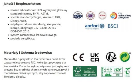 Drewniany zestaw małego fryzjera z pasem i akcesoriami (8 el.) Drewniany zestaw małego fryzjera z pasem i akcesoriami (8 el.)