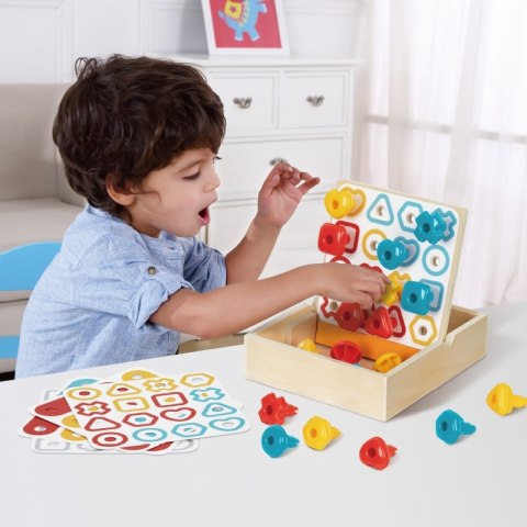 Drewniany edukacyjny box Montessori 6w1 – sensoryczna walizka dla maluchów Drewniany edukacyjny box Montessori 6w1 – sensoryczna walizka dla maluchów