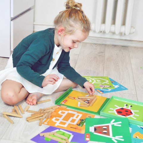 Drewniana układanka magnetyczna – gra logiczna, 49 el. Drewniana układanka magnetyczna – gra logiczna, 49 el.