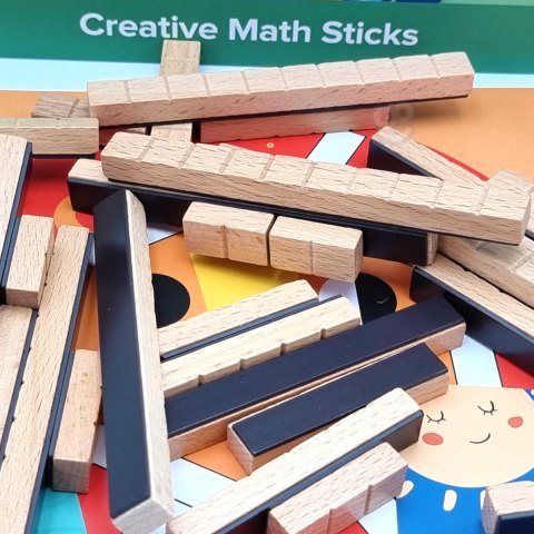 Drewniana układanka magnetyczna – gra logiczna, 49 el. Drewniana układanka magnetyczna – gra logiczna, 49 el.