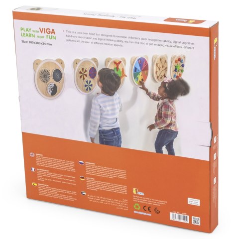 Drewniana Tablica Wirujące Punkty – Zabawka Edukacyjna Montessori Drewniana Tablica Wirujące Punkty – Zabawka Edukacyjna Montessori