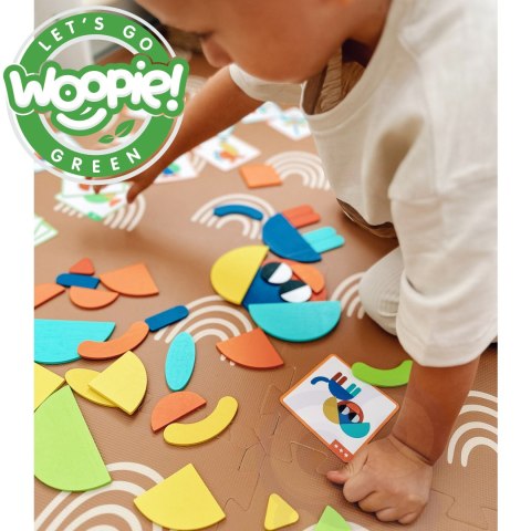 Drewniana układanka Montessori – 40 wzorów do odtworzenia, 55 elementów Drewniana układanka Montessori – 40 wzorów do odtworzenia, 55 elementów