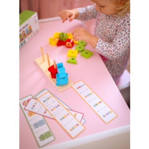 Drewniana układanka Montessori – piramidka zwierzątek, 27 elementów Drewniana układanka Montessori – piramidka zwierzątek, 27 elementów