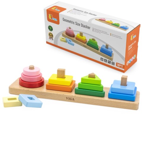 Drewniany sorter geometryczny – układanka edukacyjna