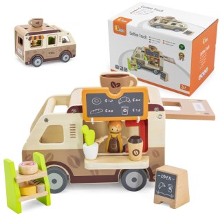 Drewniany food truck – kawiarnia i cukiernia dla dzieci