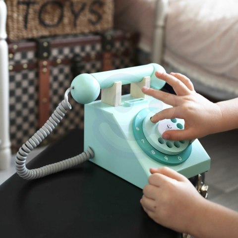 Drewniany Telefon Stacjonarny dla Dzieci – Styl Vintage
