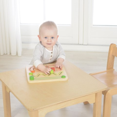 Drewniana tablica edukacyjna – gra przesuwna labirynt Montessori Drewniana tablica edukacyjna – gra przesuwna labirynt Montessori