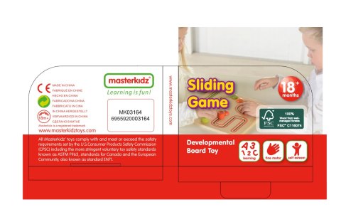 Drewniana tablica edukacyjna – gra przesuwna labirynt Montessori Drewniana tablica edukacyjna – gra przesuwna labirynt Montessori
