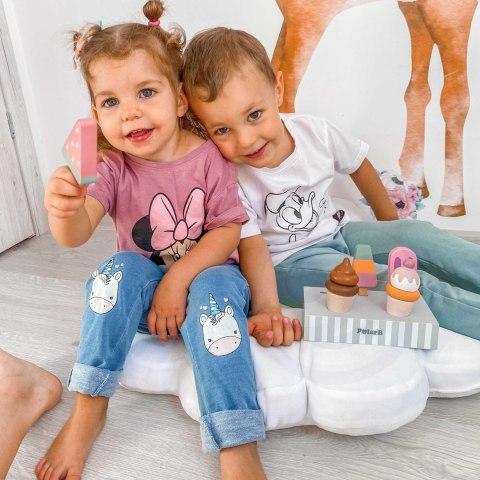 Drewniane lody na patyku ze stojakiem – 5 szt. PolarB