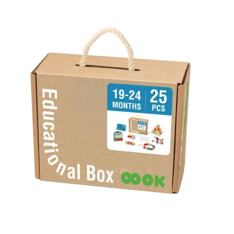 Drewniany edukacyjny box Montessori 6w1 – sensoryczna walizka dla dzieci