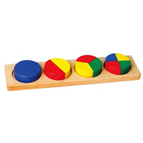 Drewniana Układanka Klocki Matematyczne Ułamki 10 Klocków Montessori Drewniana Układanka Klocki Matematyczne Ułamki 10 Klocków Montessori
