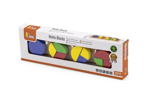 Drewniana Układanka Klocki Matematyczne Ułamki 10 Klocków Montessori Drewniana Układanka Klocki Matematyczne Ułamki 10 Klocków Montessori