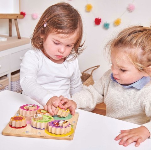 Drewniane kółka zębate – sensoryczna zabawka edukacyjna dla dzieci Drewniane kółka zębate – sensoryczna zabawka edukacyjna dla dzieci