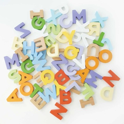 Drewniane literki – układanka edukacyjna dla dzieci Drewniane literki – układanka edukacyjna dla dzieci