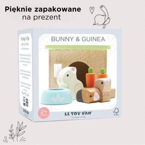 Drewniane mebelki do domku dla lalek – zestaw ze zwierzątkami Drewniane mebelki do domku dla lalek – zestaw ze zwierzątkami