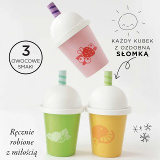 Drewniane napoje – zestaw do zabawy w kawiarnię i sklep