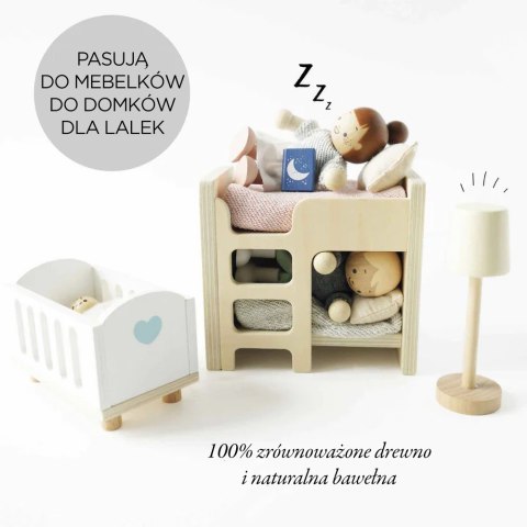 Drewniana rodzina lalek – figurki do domków dla lalek, zestaw 7 postaci Drewniana rodzina lalek – figurki do domków dla lalek, zestaw 7 postaci