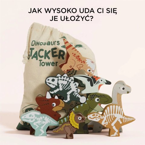Drewniane figurki dinozaurów – układanka dla dzieci Drewniane figurki dinozaurów – układanka dla dzieci