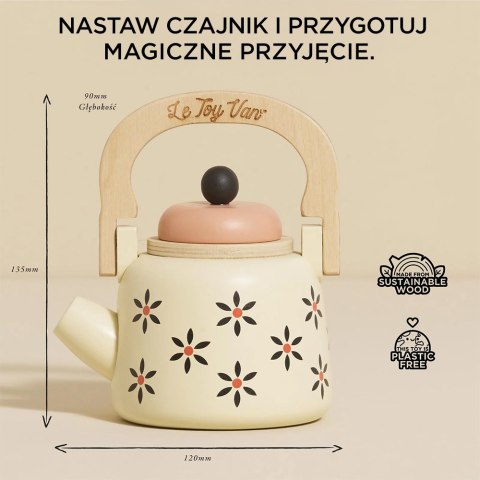 Drewniany czajniczek – akcesoria kuchenne dla dzieci Drewniany czajniczek – akcesoria kuchenne dla dzieci