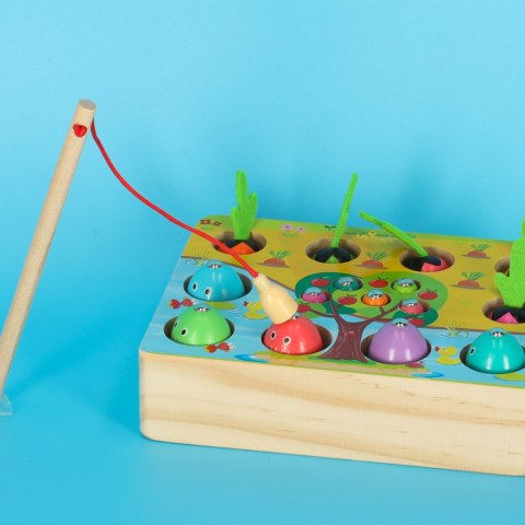 Gra drewniana Montessori – Łowienie rybek, marchewek i robaczków 🎣🥕🐛 Gra drewniana Montessori – Łowienie rybek, marchewek i robaczków 🎣🥕🐛