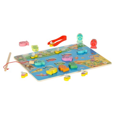 Gra drewniana Łowienie rybek i pszczółek Montessori 🐠🐝 Gra drewniana Łowienie rybek i pszczółek Montessori 🐠🐝