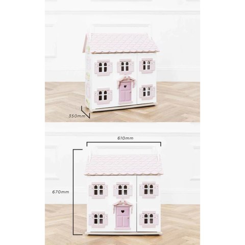 Drewniany domek dla lalek Sophie – urocza zabawka dla dzieci