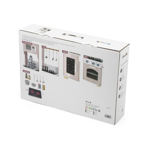 Drewniana kuchnia z efektami świetlnymi i dźwiękowymi + akcesoria