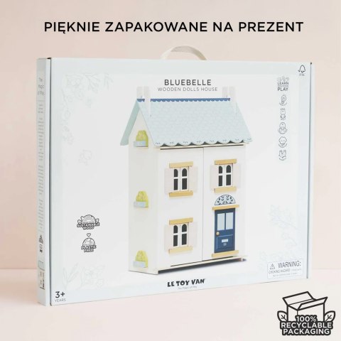 Drewniany domek dla lalek Bluebelle – urocza zabawka dla dzieci